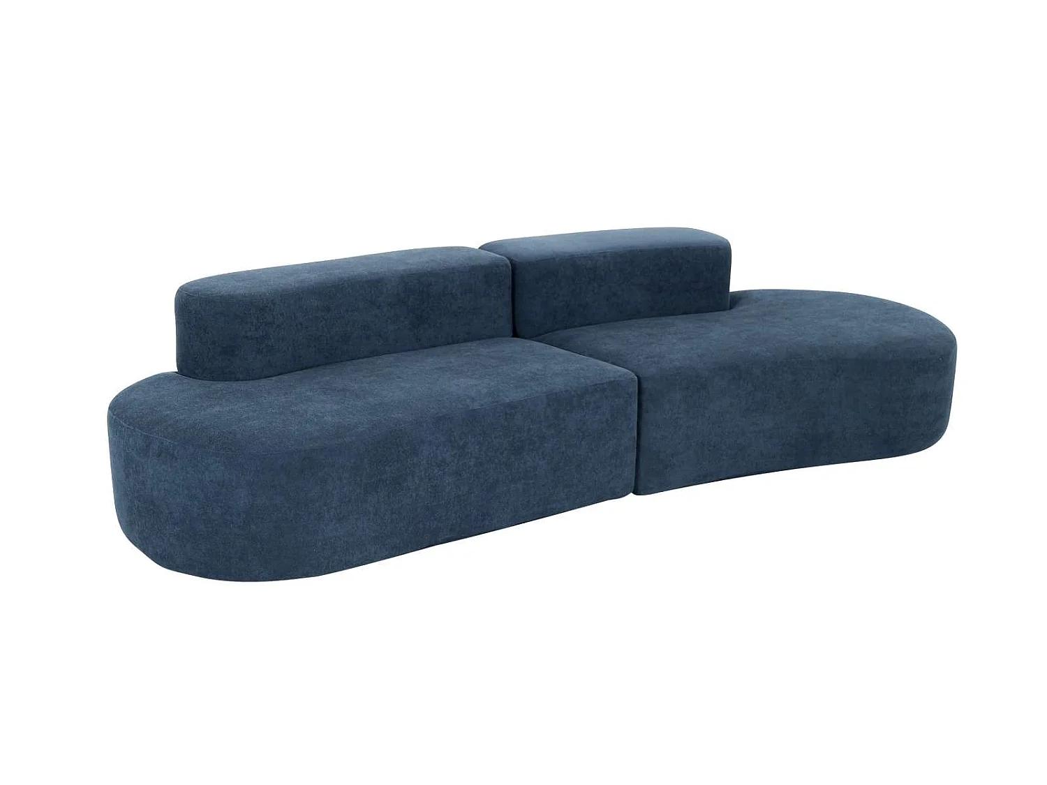 Sofa 280x66x102 cm blue nua n75-8