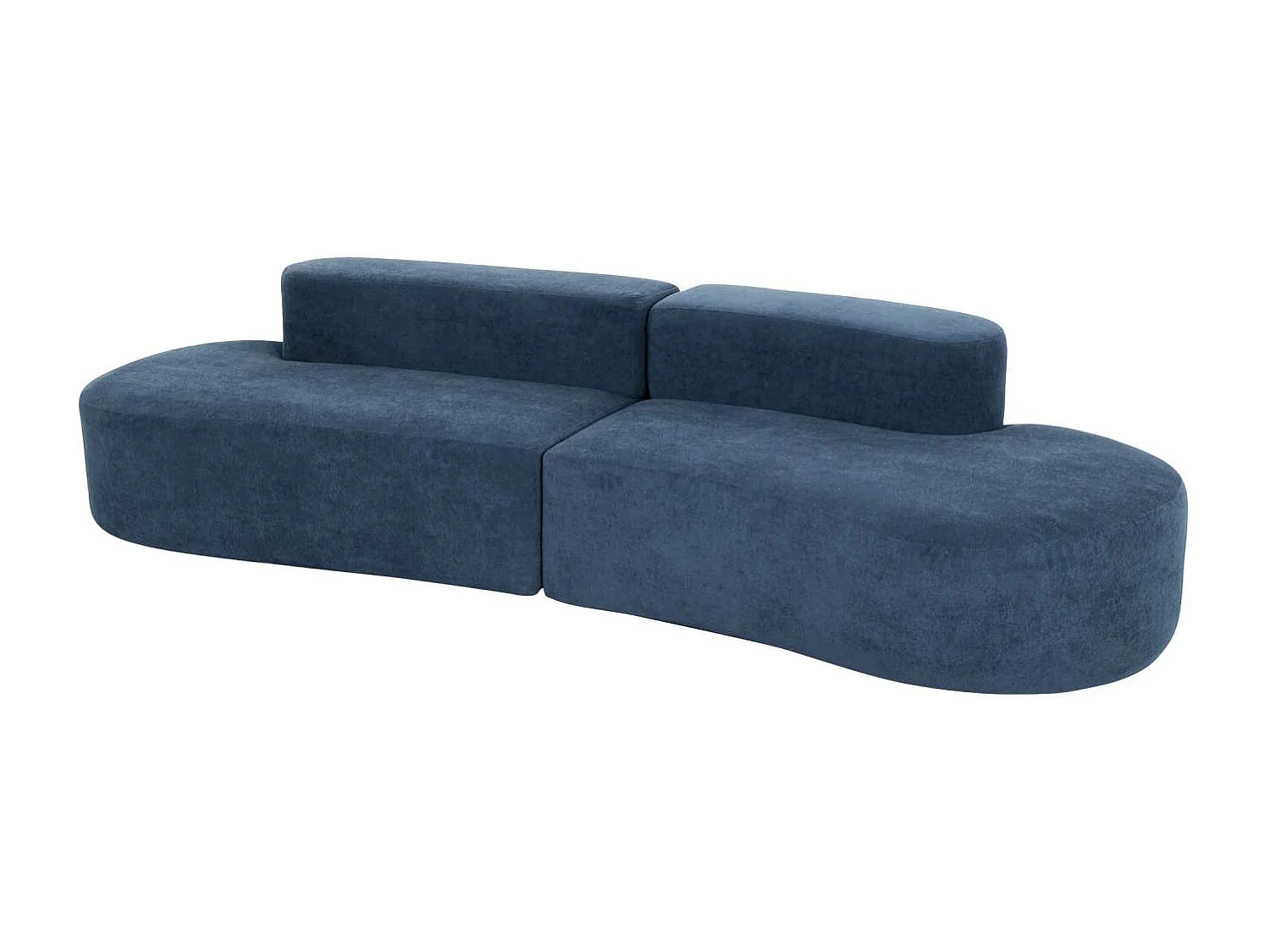 Sofa 280x66x102 cm blue nua n75-8