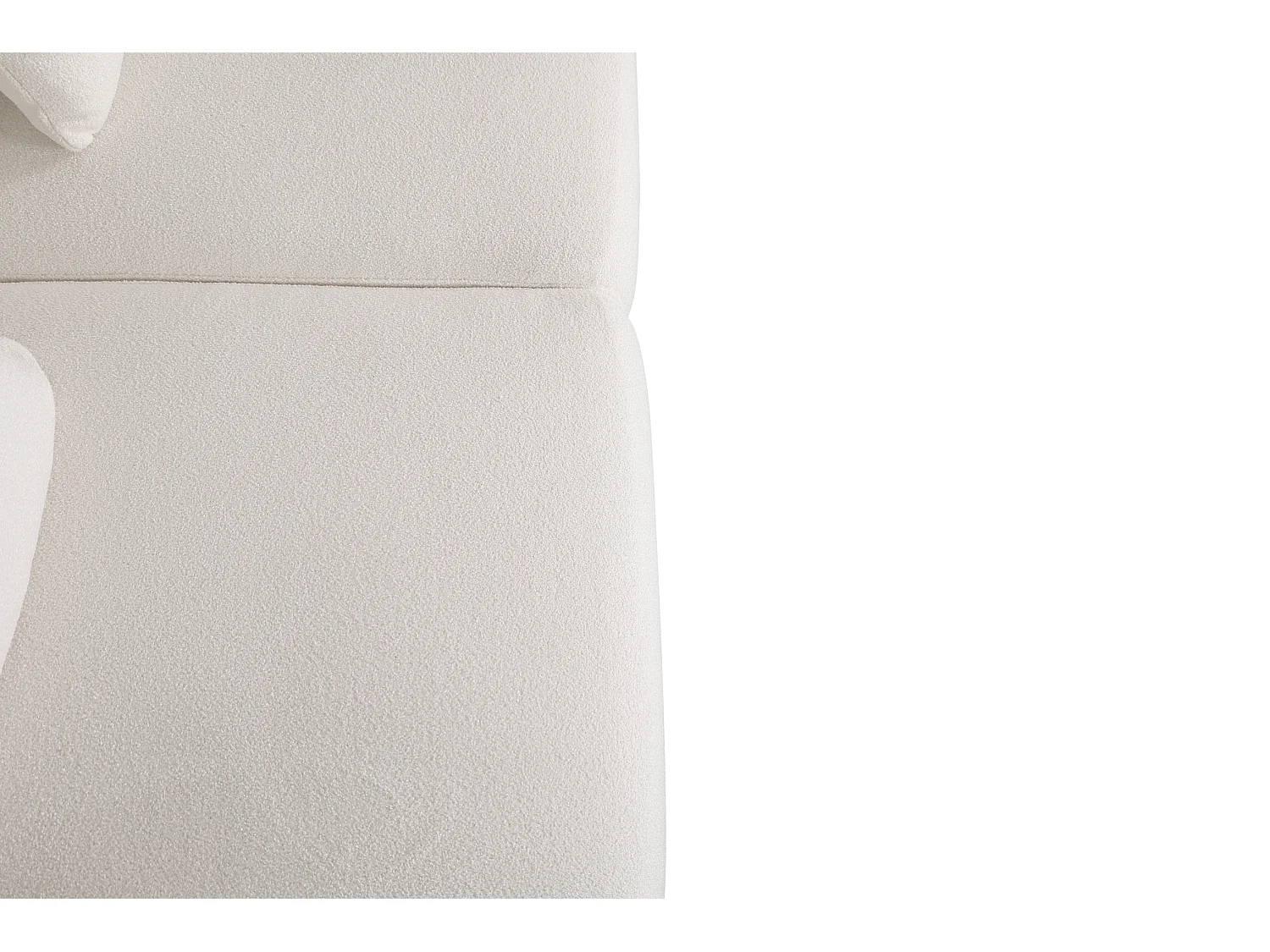 Canapé 160x80x85 cm blanc écru nua n49-1