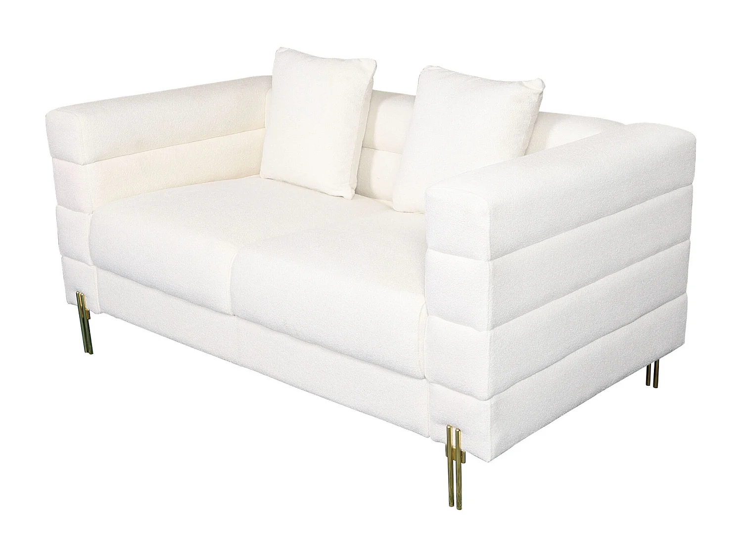 Canapé 160x80x85 cm blanc écru nua n49-1