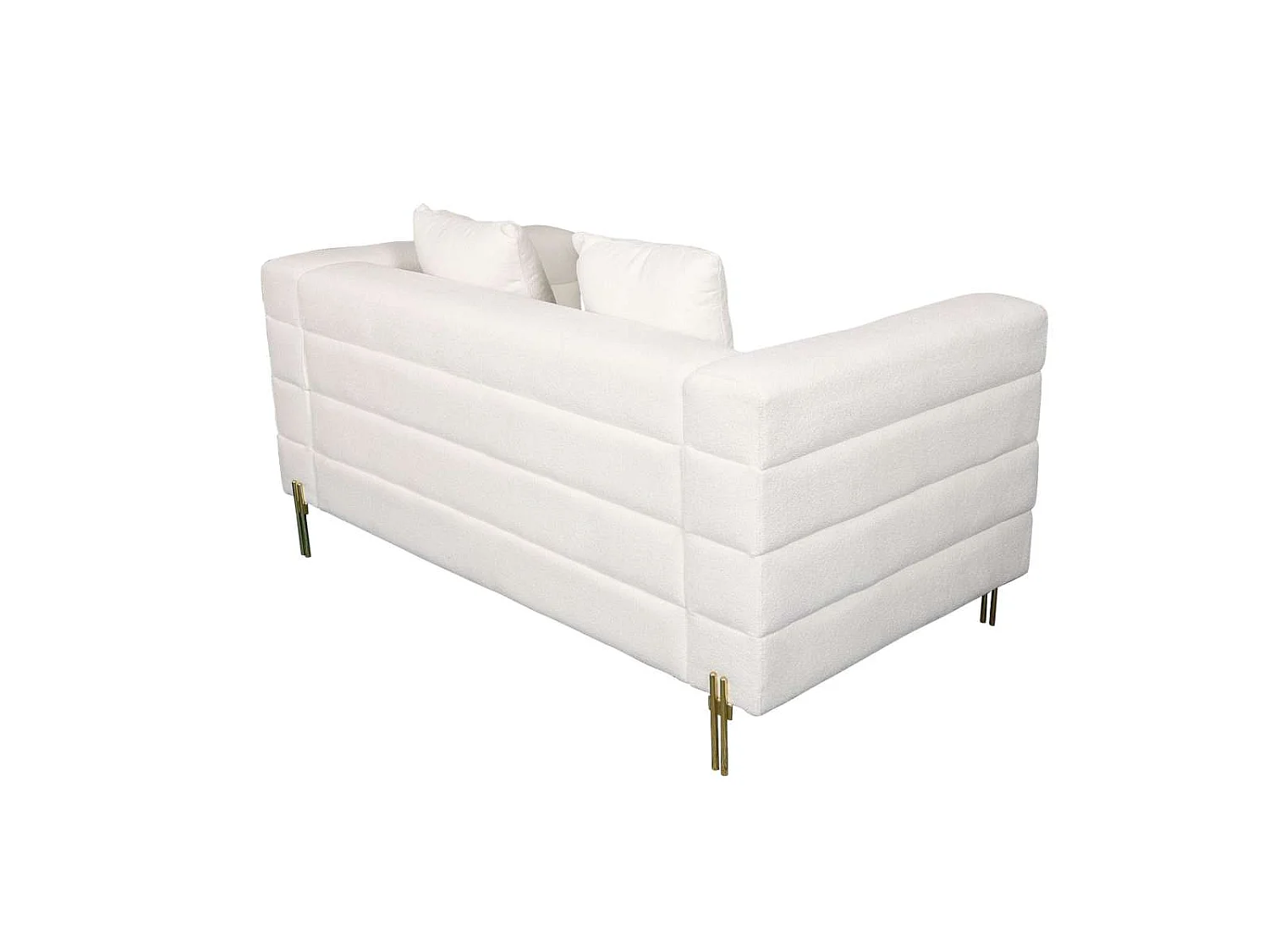 Sofa 160x80x85 cm white ecru nua n49-1