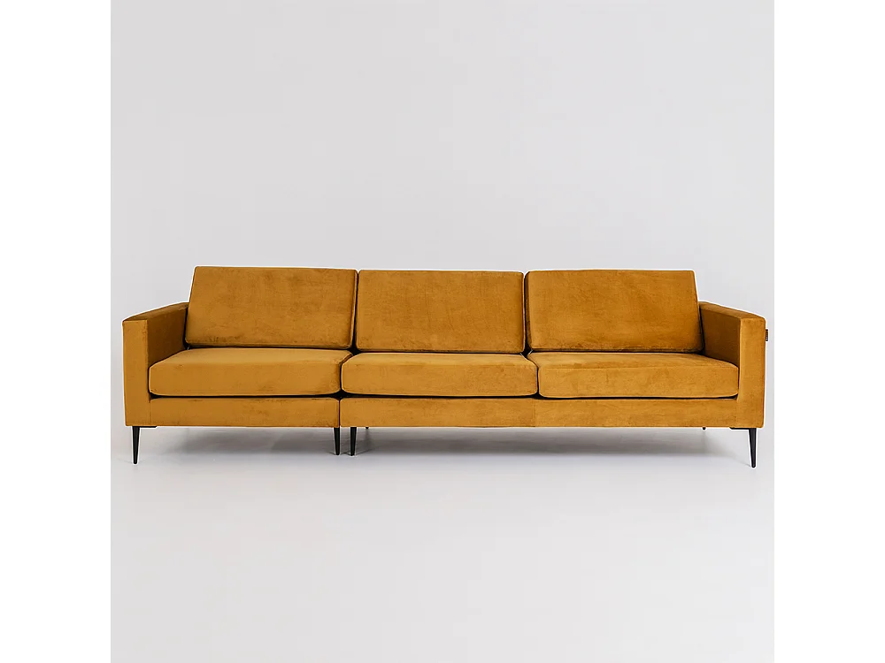 Canapé 0,88x2,64x0,82 m noir Vergan