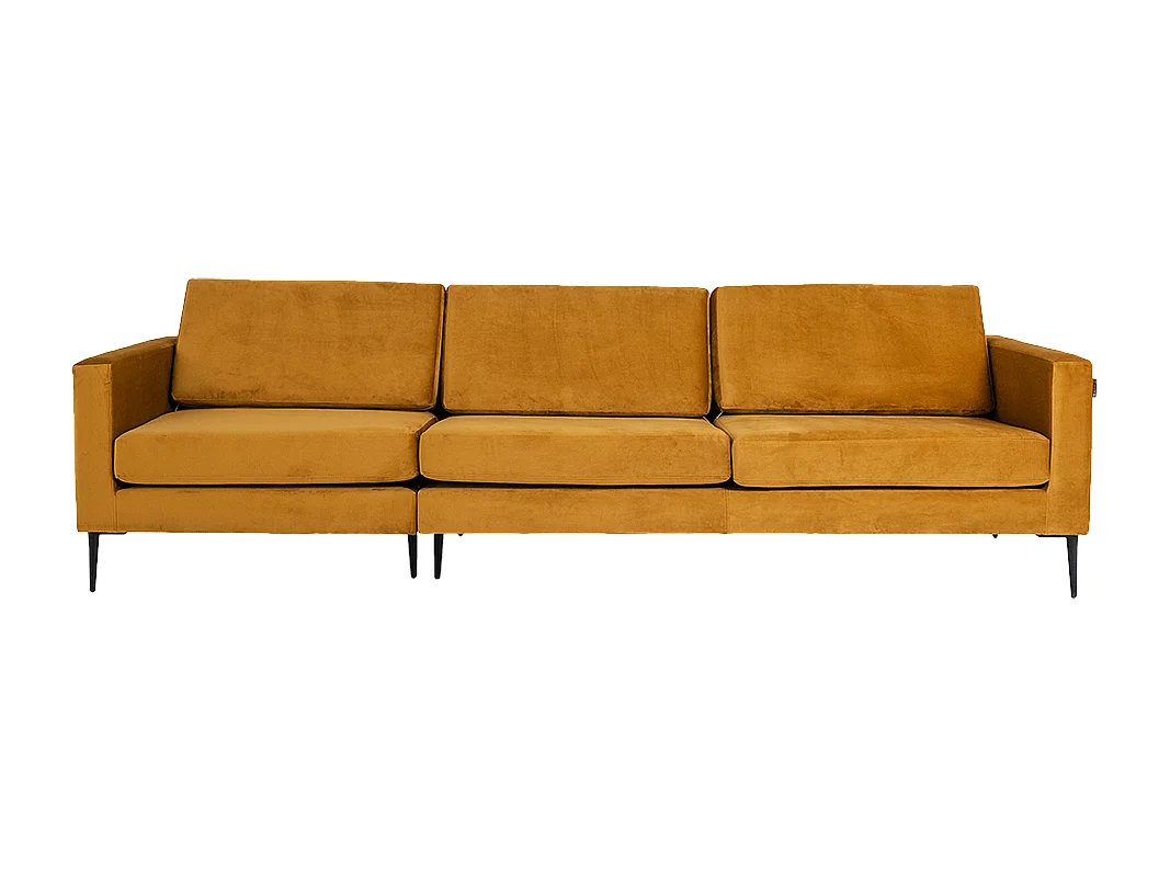 Canapé 0,88x2,64x0,82 m noir Vergan