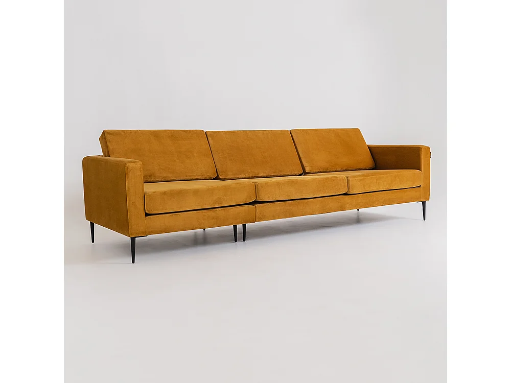 Canapé 0,88x2,64x0,82 m noir Vergan