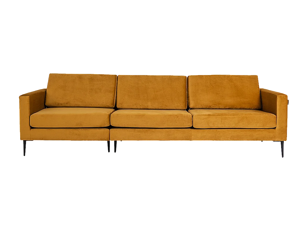 Sofa 0,88x2,64x0,82 m schwarz Vergan