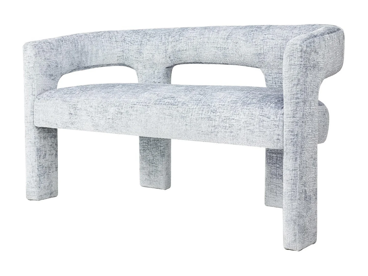 Banc 124,5x75x56 cm bleu clair leith let71bb