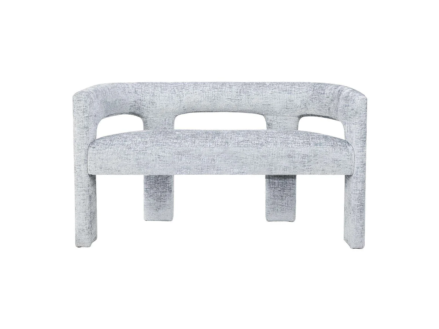 Bench 124.5x75x56 cm light blue leith let71bb