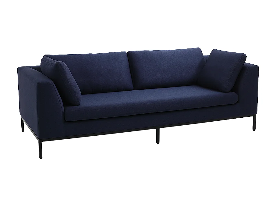 Canapé 98x230x67 cm Noir Ambient et80