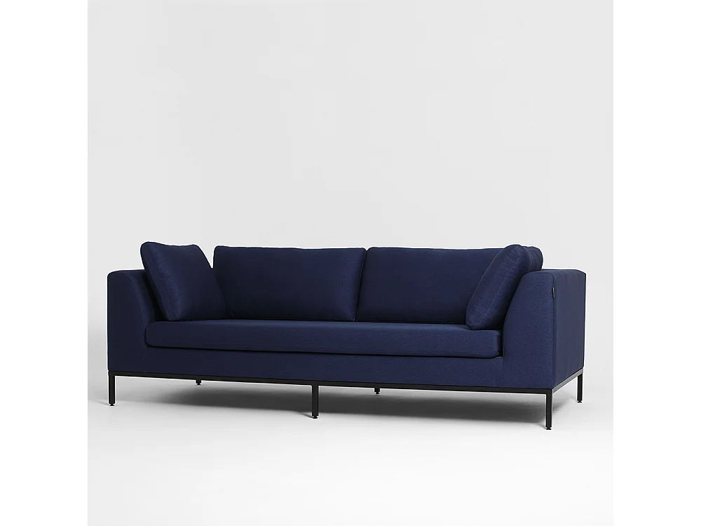 Canapé 98x230x67 cm Noir Ambient et80