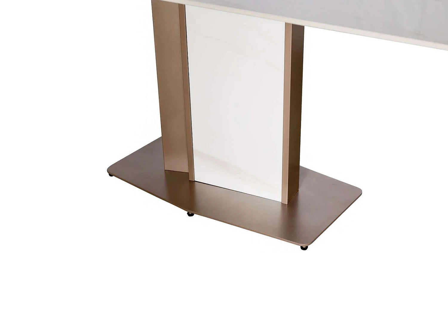 Bord, Modig, 180 cm, Hvid og Rosenguld