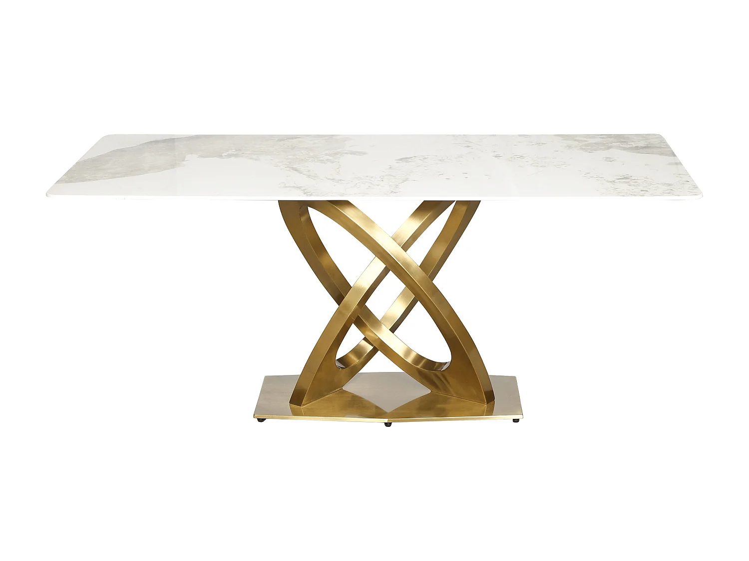 Tafel 180x75x90 cm wit goud Modig M56