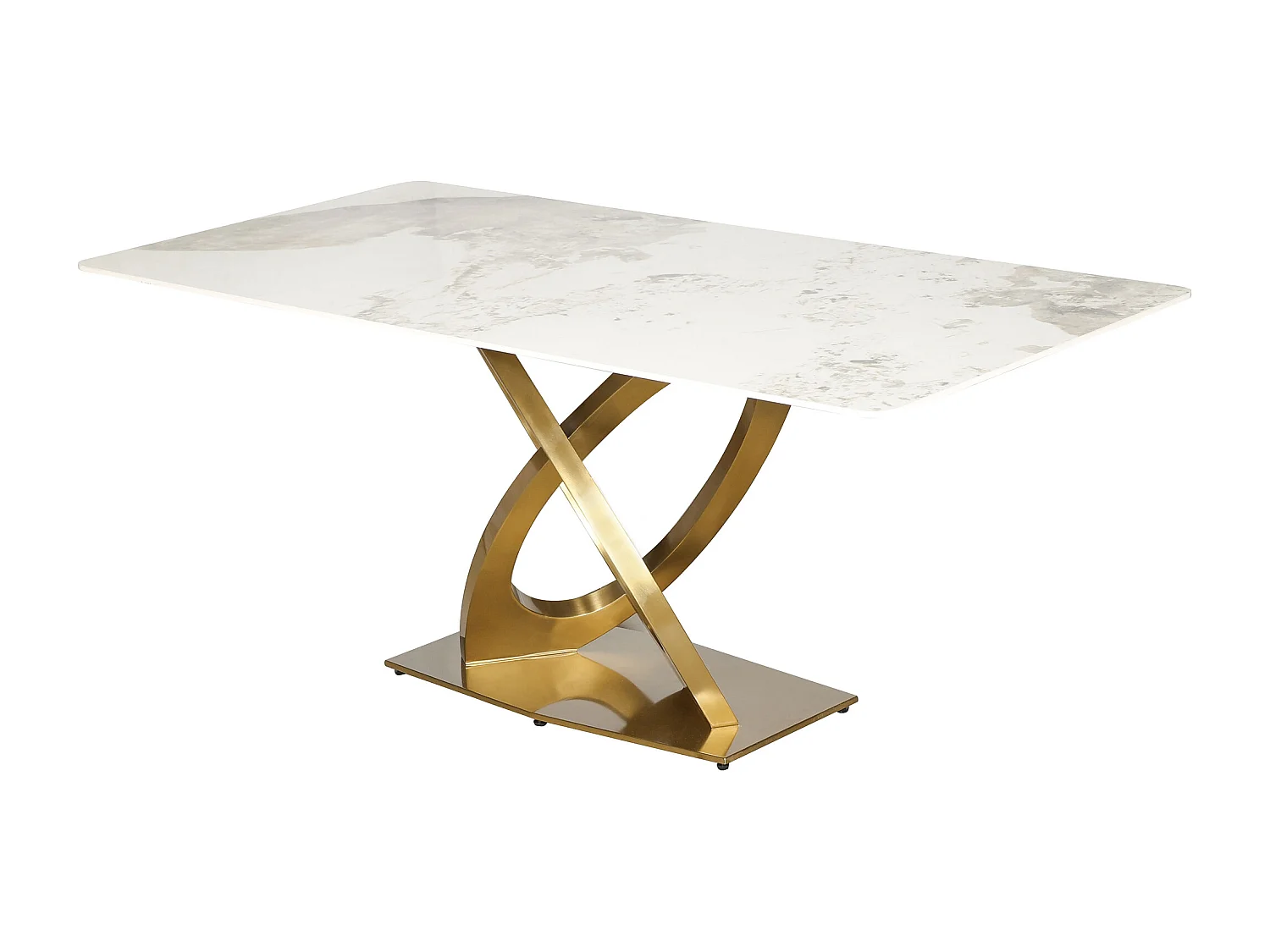 Tafel 180x75x90 cm wit goud Modig M56