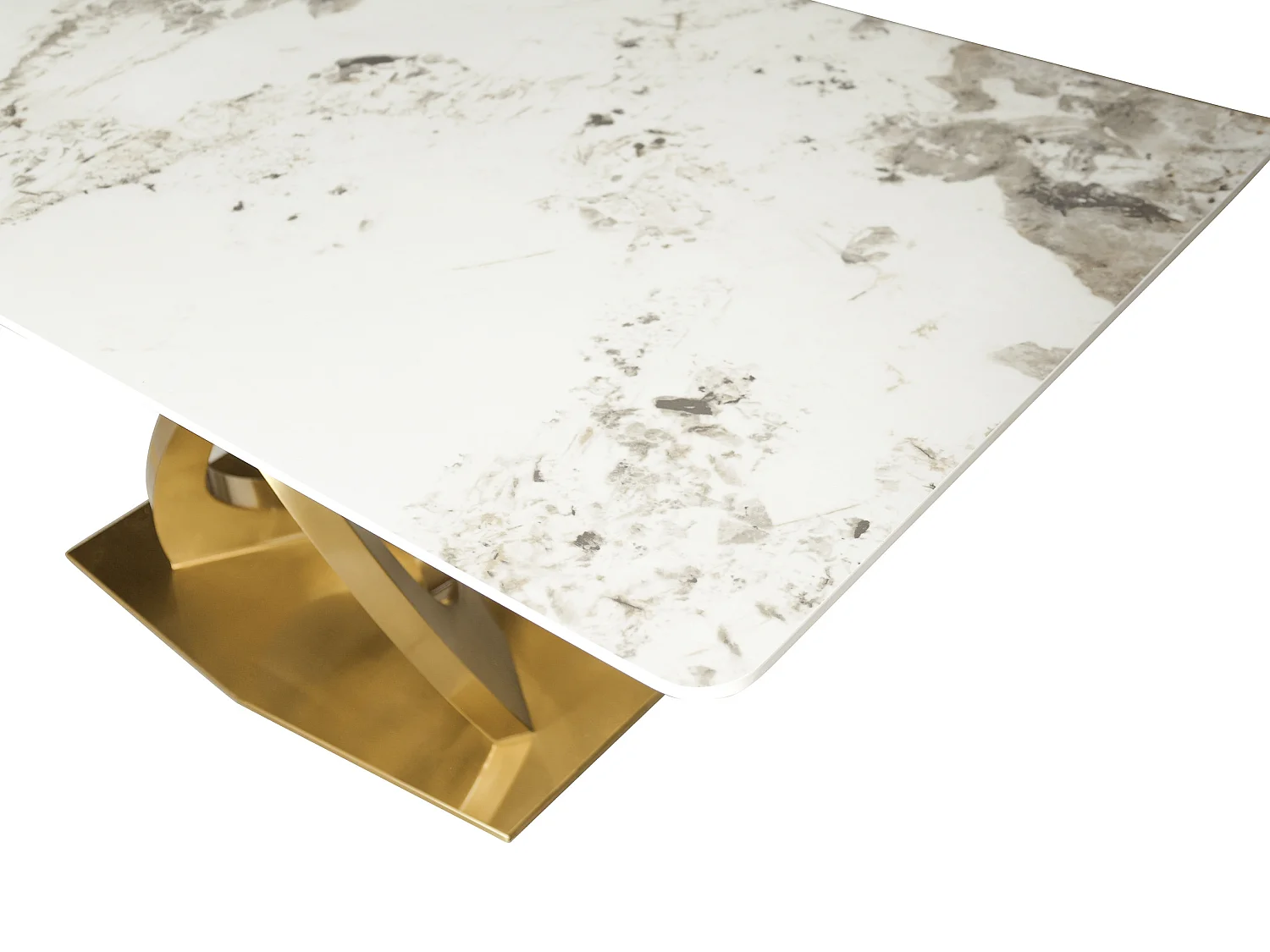 Tafel 180x75x90 cm wit goud Modig M56