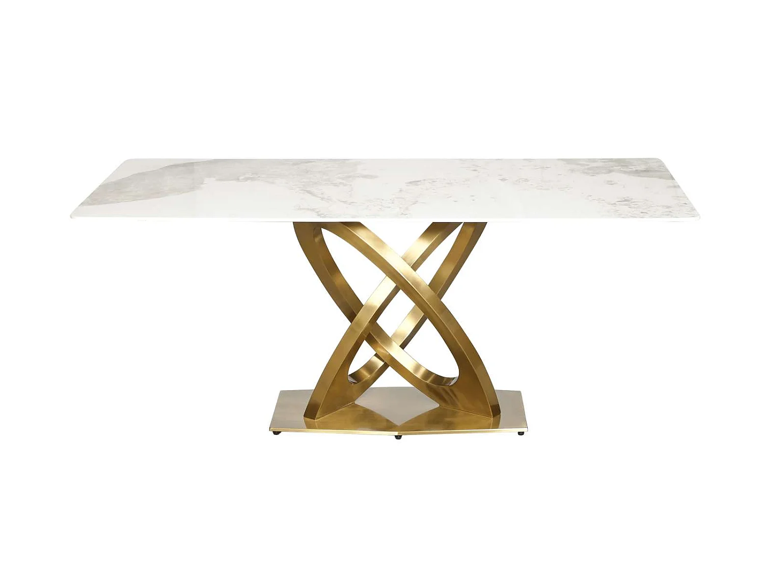 Table 180x75x90 cm blanc or modig m56