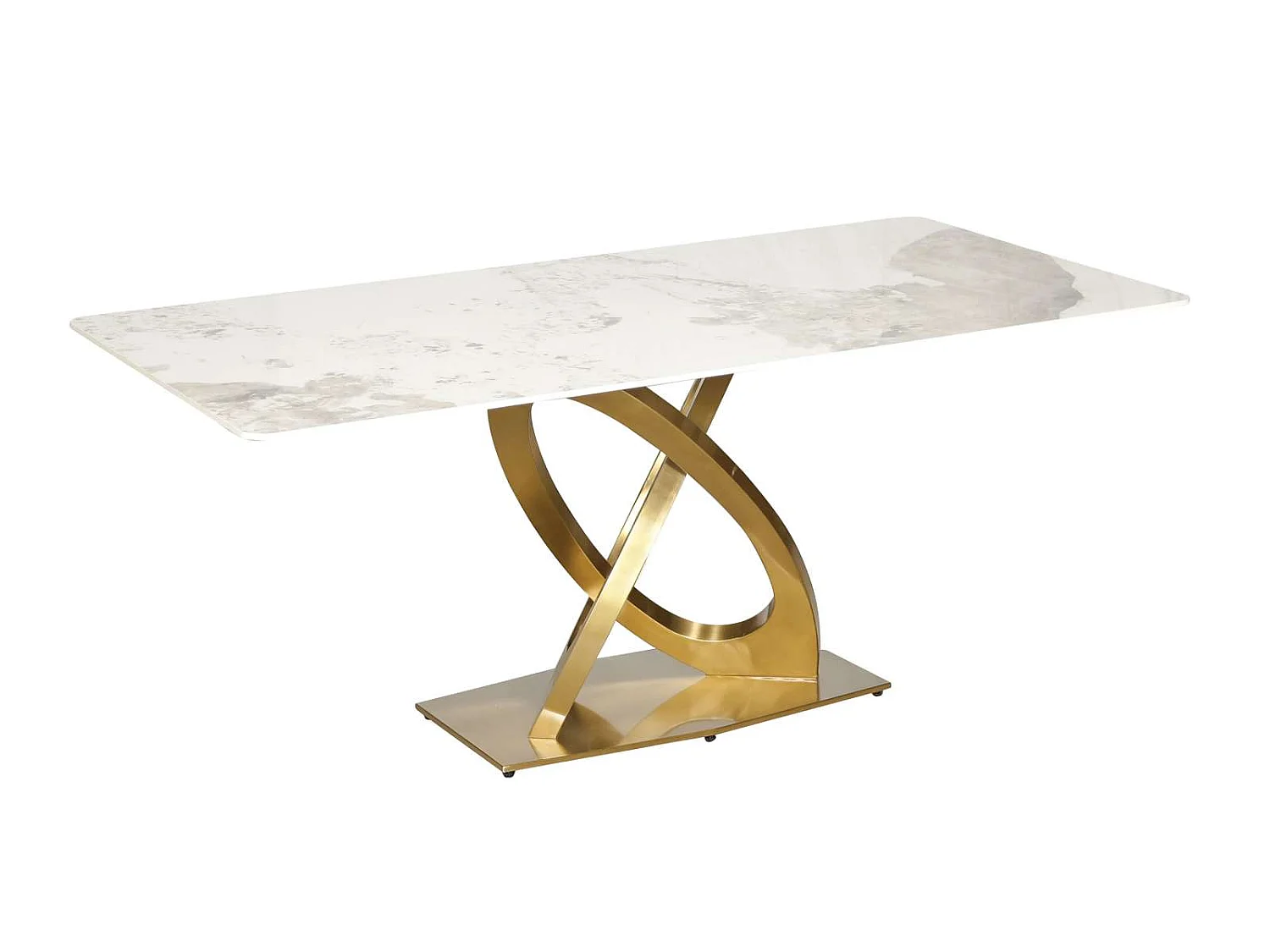 Table 180x75x90 cm blanc or modig m56