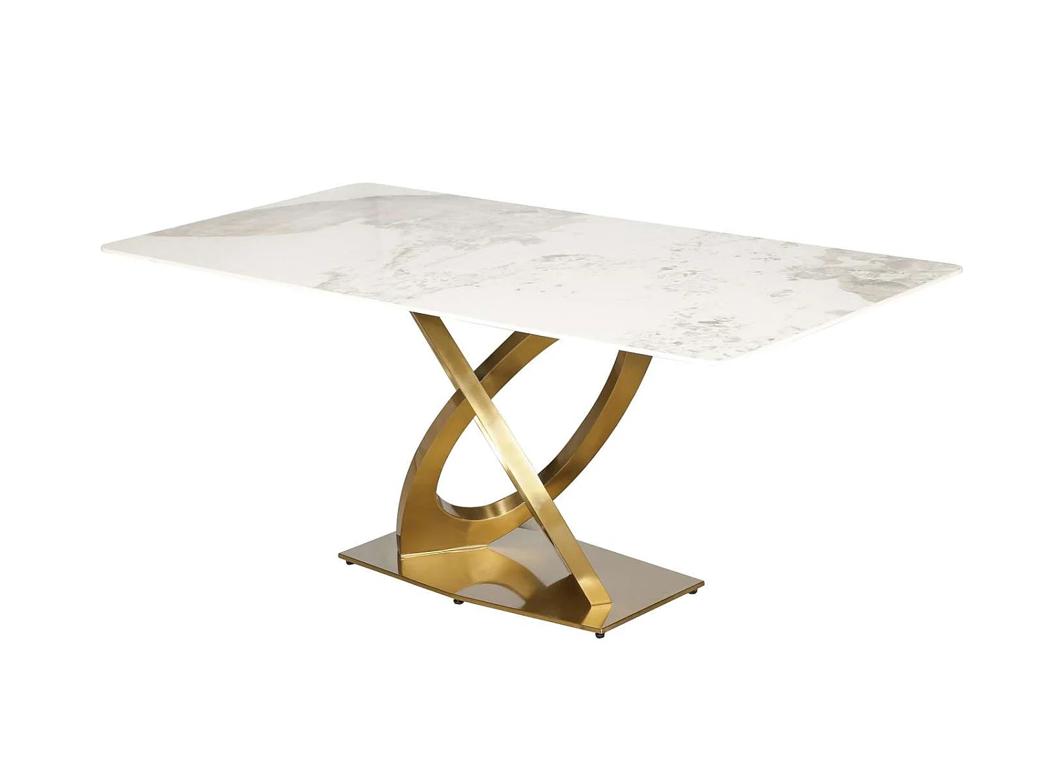 Table 180x75x90 cm blanc or modig m56
