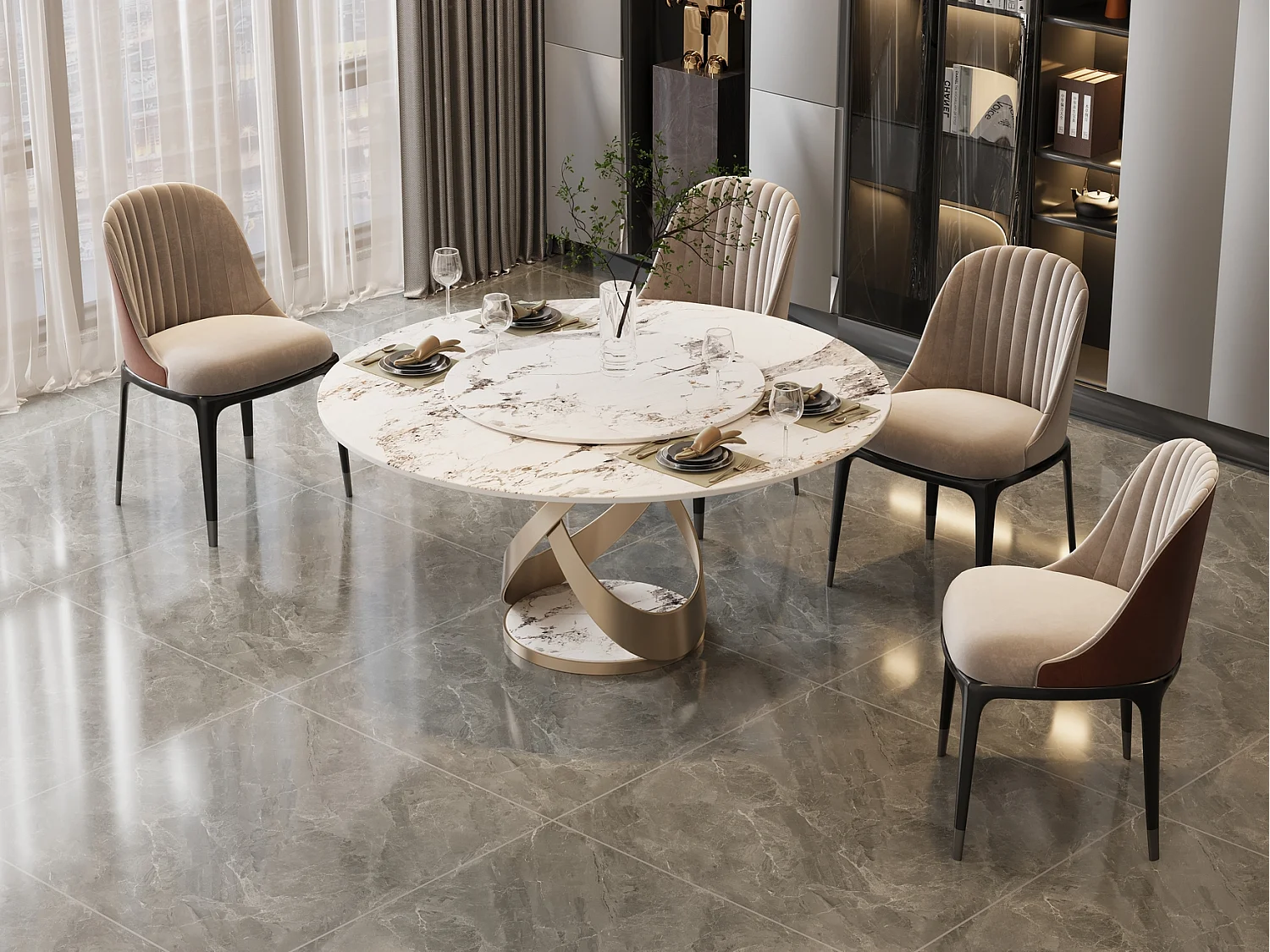 Tafel 150x75x150 cm Wit Modig M44