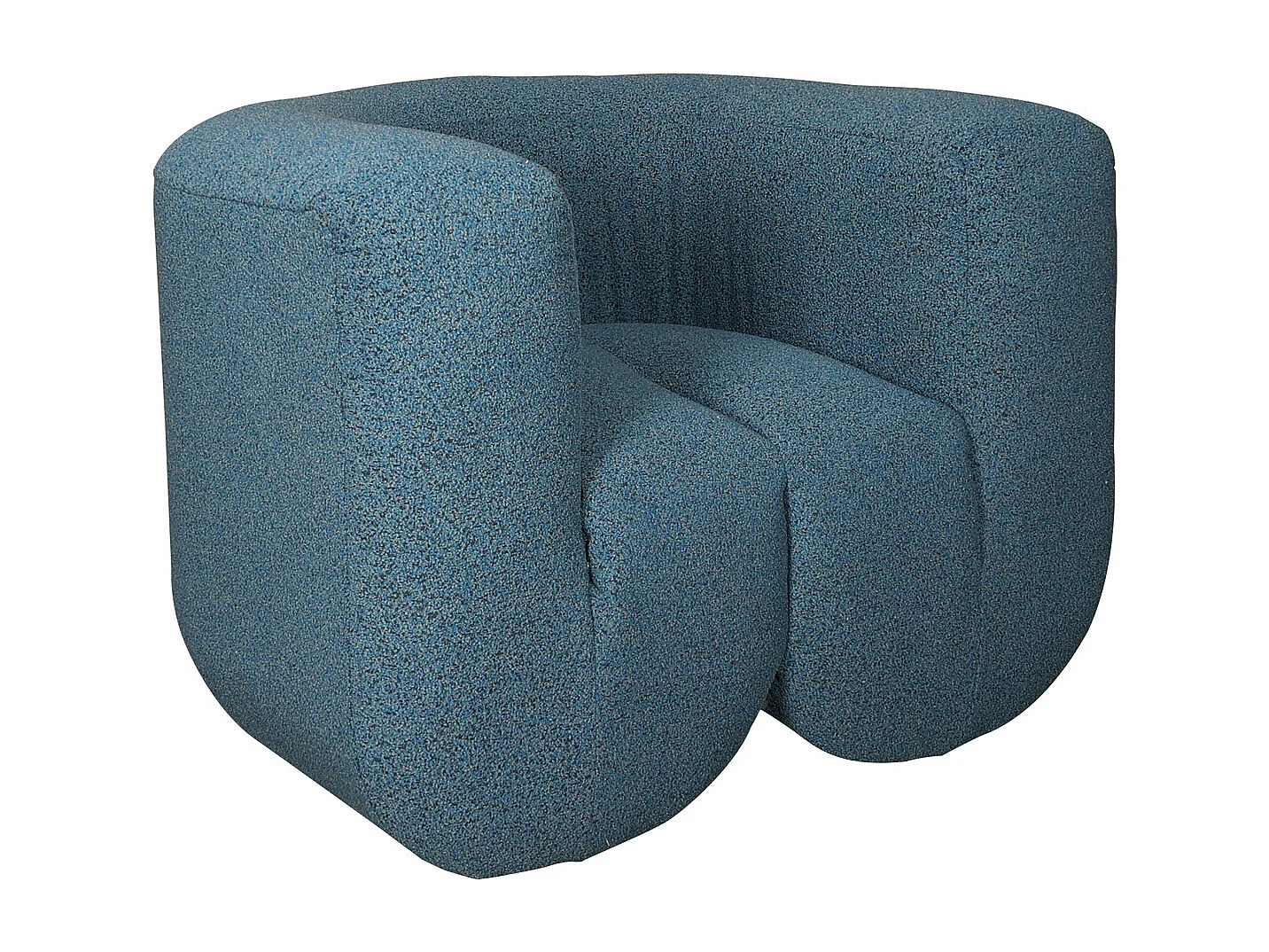 Poltrona 100x75x85 cm blu grigio nero Nua N88-100-10