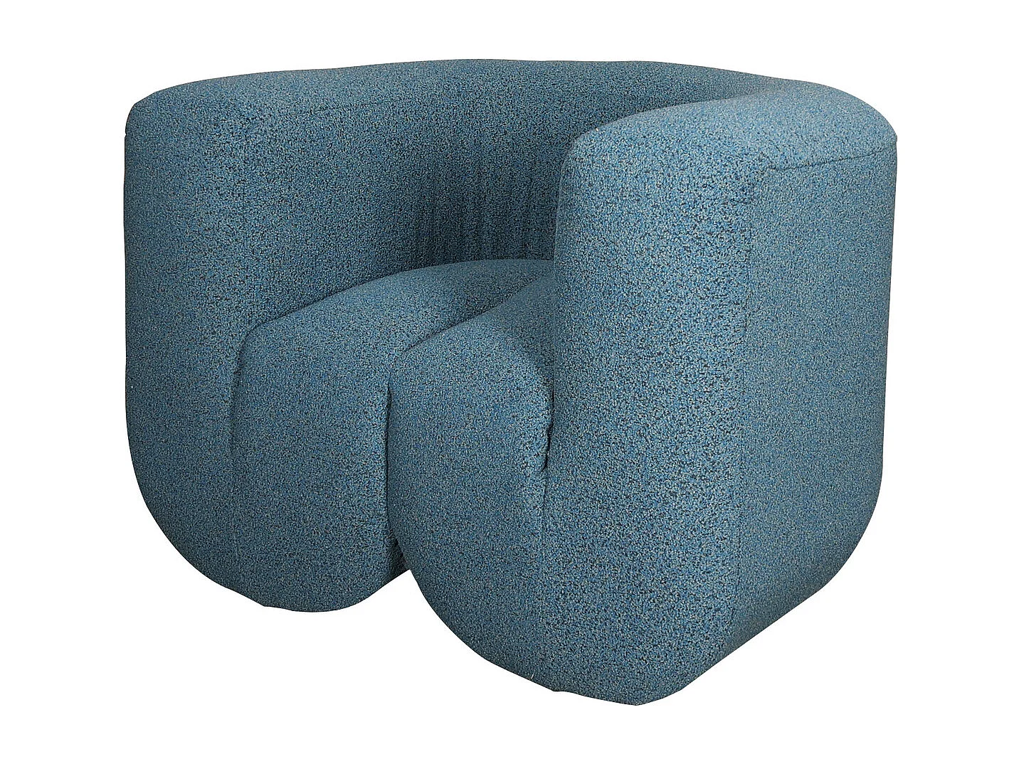 Poltrona 100x75x85 cm blu grigio nero Nua N88-100-10