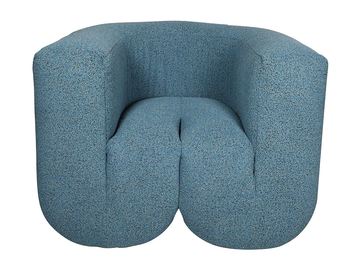 Fauteuil 100x75x85 cm bleu gris noir Nua N88-100-10