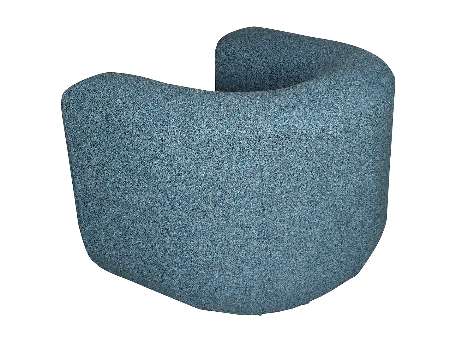 Fauteuil 100x75x85 cm bleu gris noir Nua N88-100-10