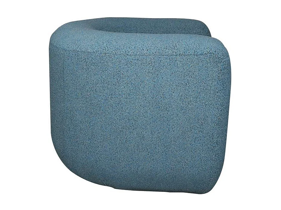 Fauteuil 100x75x85 cm bleu gris noir Nua N88-100-10