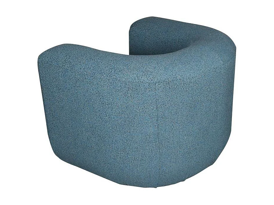 Fauteuil 100x75x85 cm bleu gris noir Nua N88-100-10
