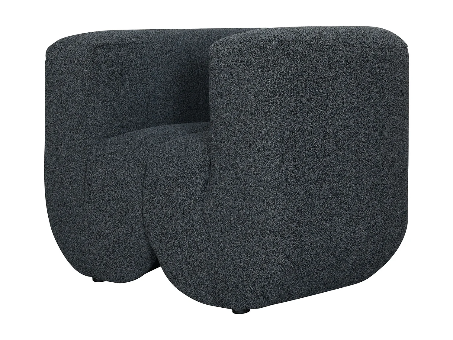 Poltrona 100x75x85 cm grigio scuro Nua N88-100-6