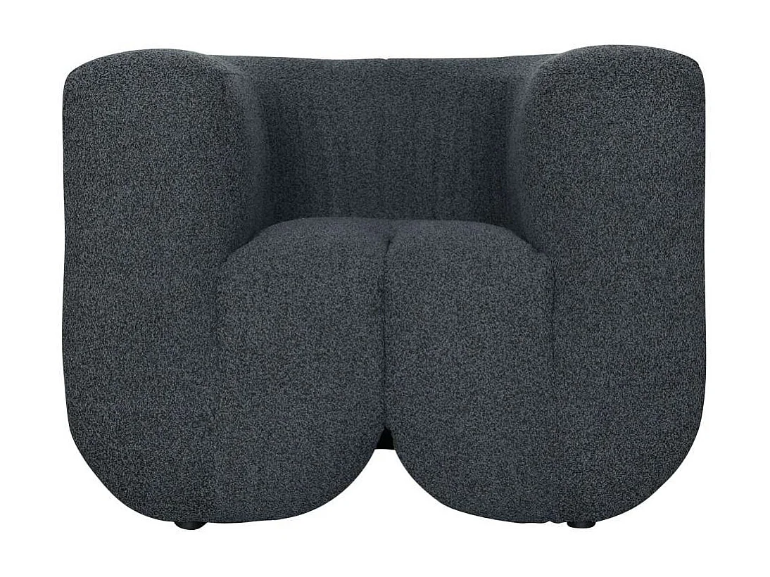 Fauteuil 100x75x85 cm gris foncé Nua N88-100-6