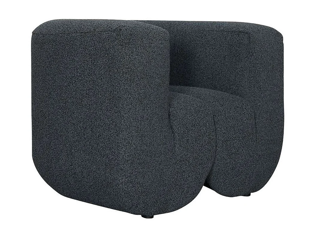 Fauteuil 100x75x85 cm gris foncé Nua N88-100-6