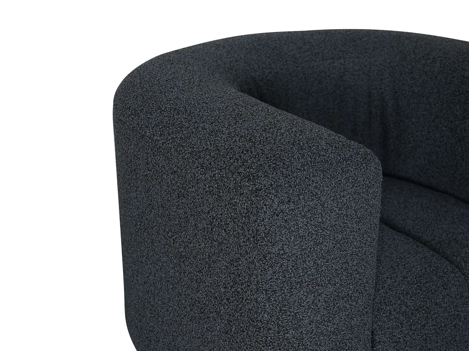 Fauteuil 100x75x85 cm gris foncé Nua N88-100-6
