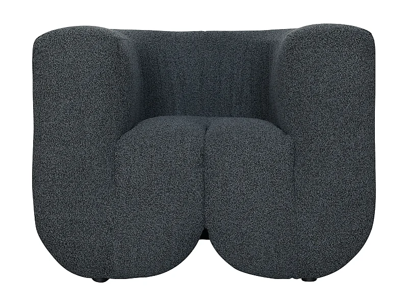 Fauteuil 100x75x85 cm donkergrijs Nua N88-100-6