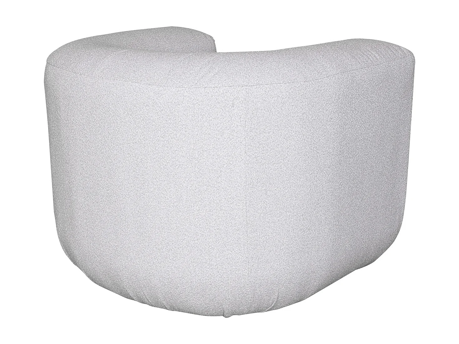 Fotel 100x75x85 cm jasnoszary nua