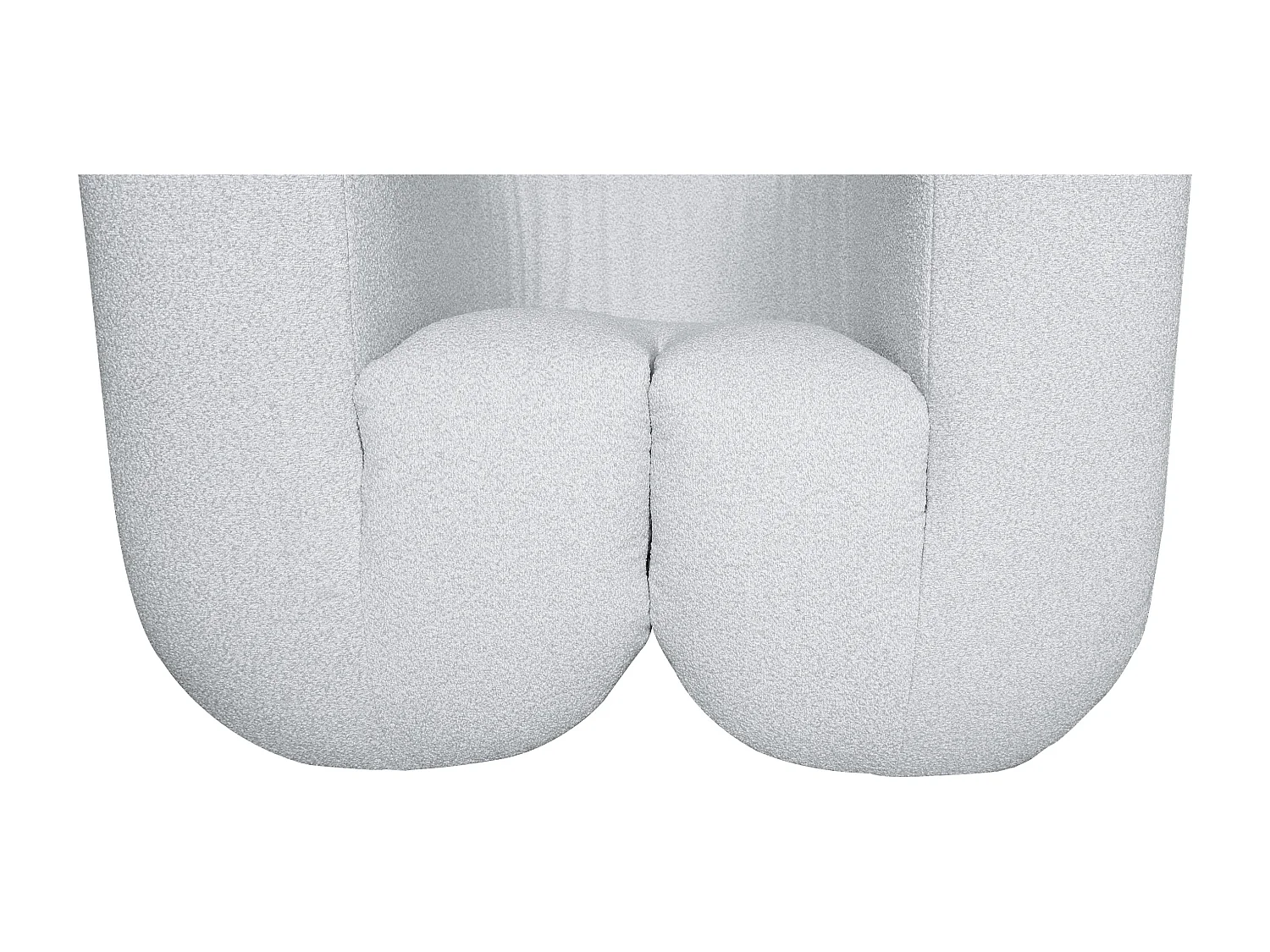 Fotel 100x75x85 cm jasnoszary nua