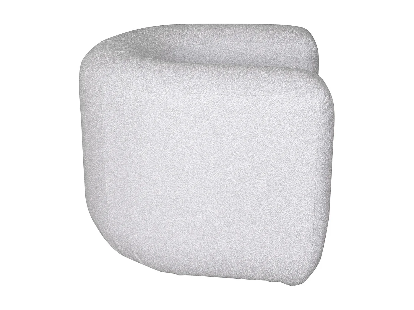 Fauteuil 100x75x85 cm gris clair nua