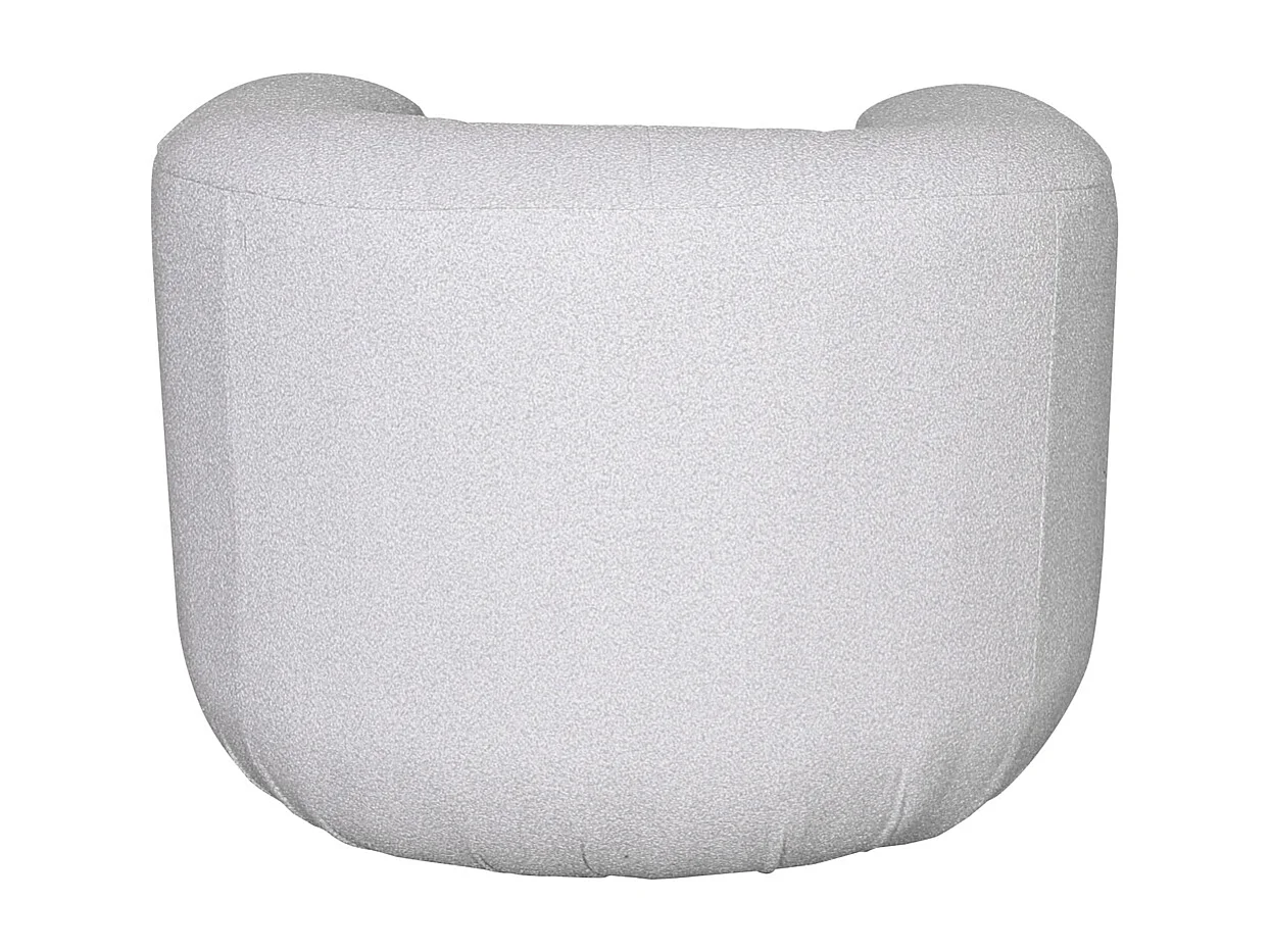 Fauteuil 100x75x85 cm gris clair nua