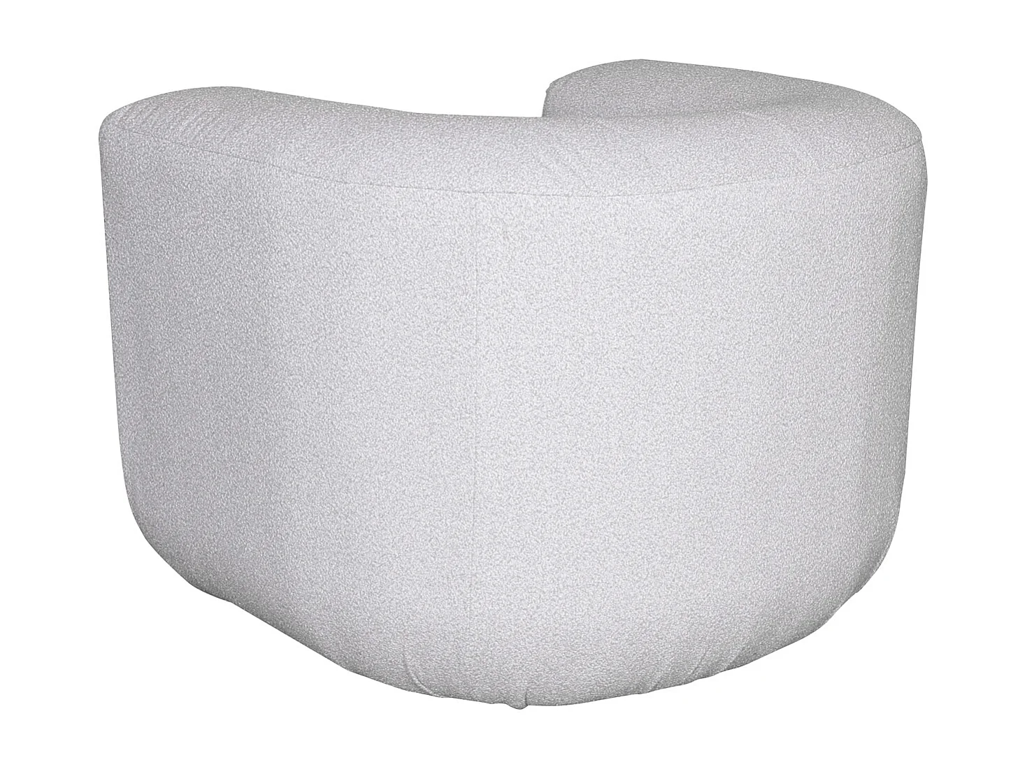 Fauteuil 100x75x85 cm gris clair nua