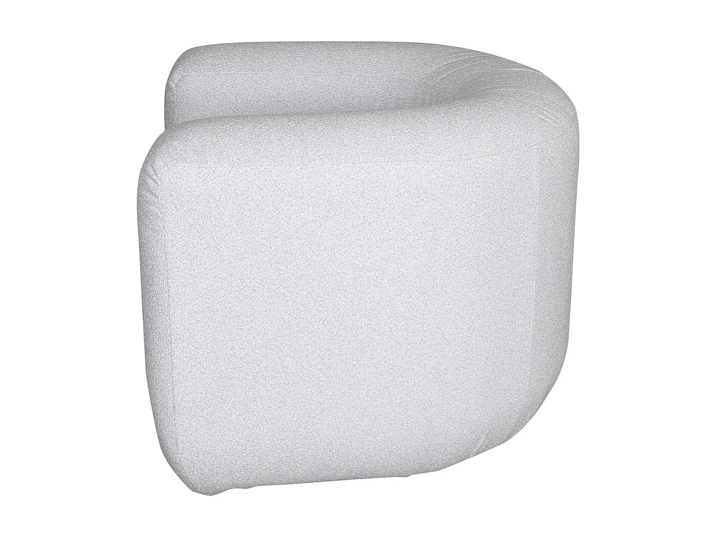 Fauteuil 100x75x85 cm gris clair nua