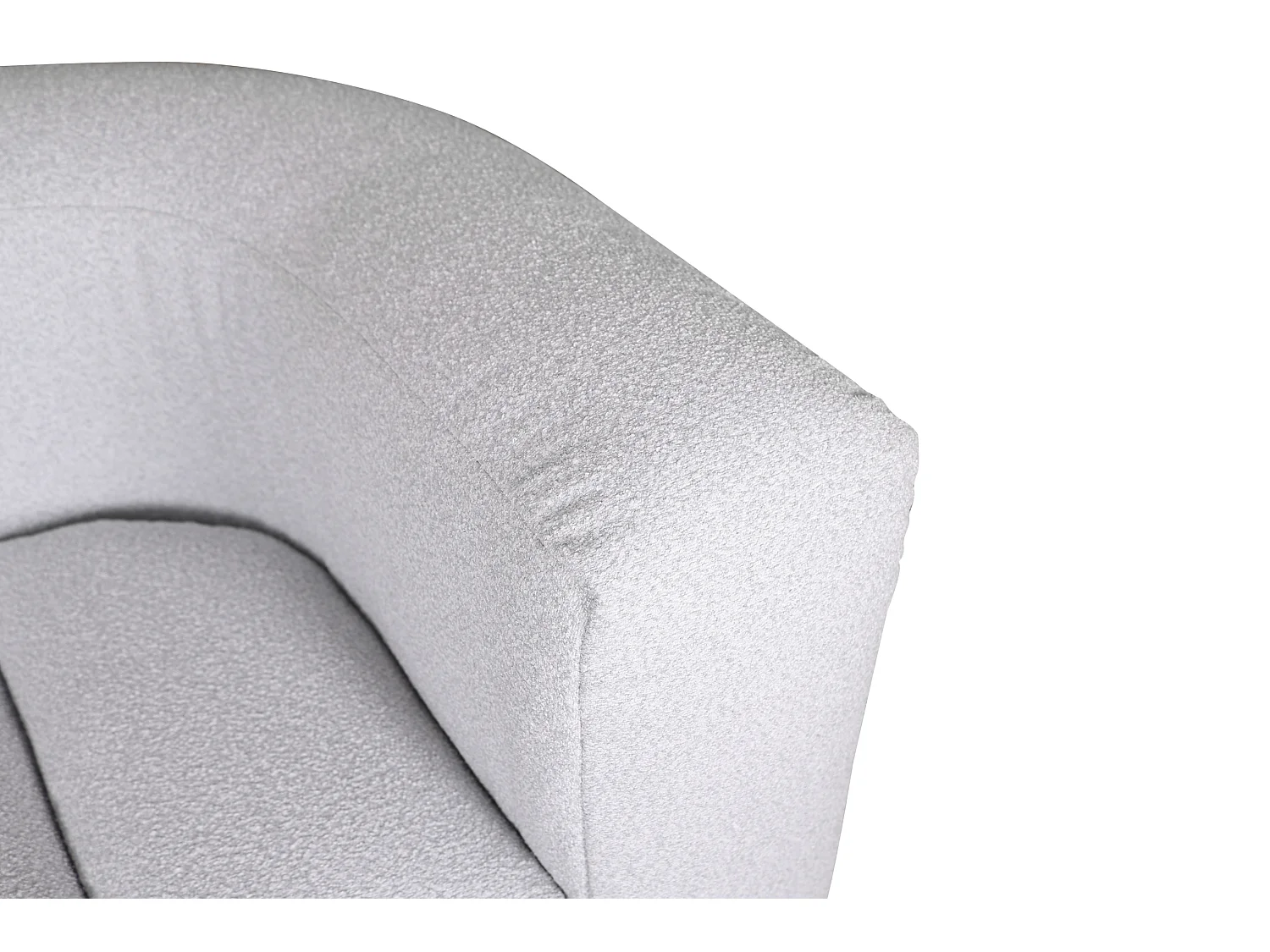 Fauteuil 100x75x85 cm gris clair nua