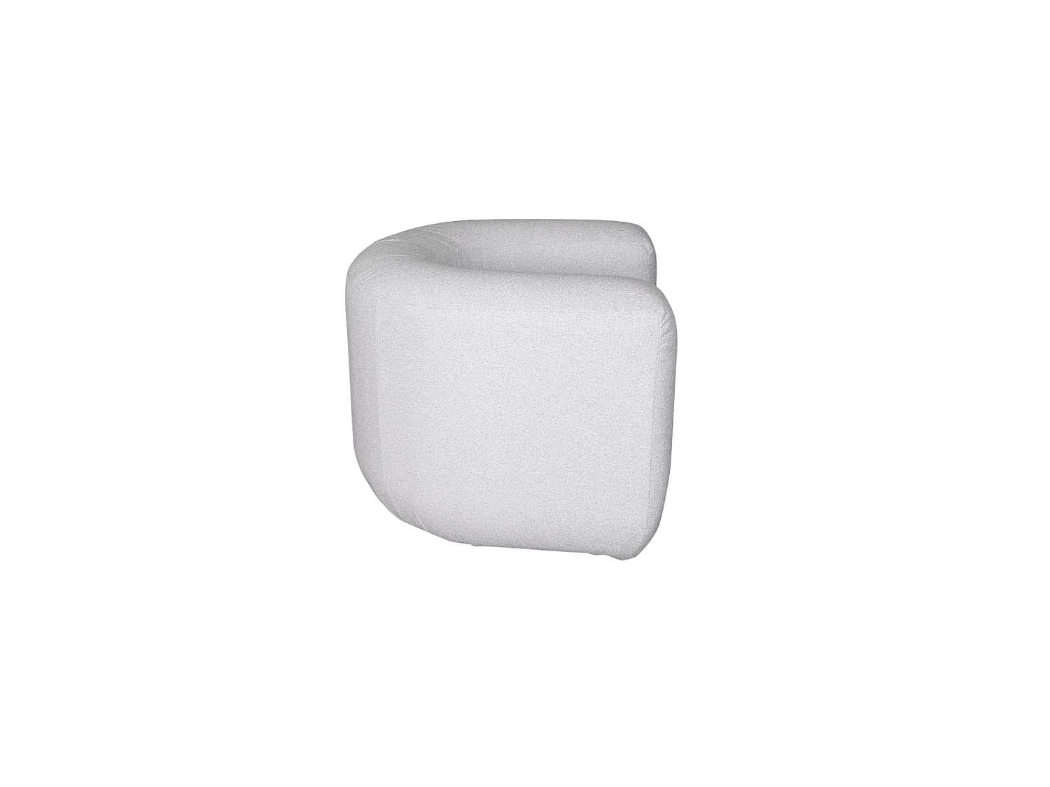 Fotel 100x75x85 cm jasnoszary nua