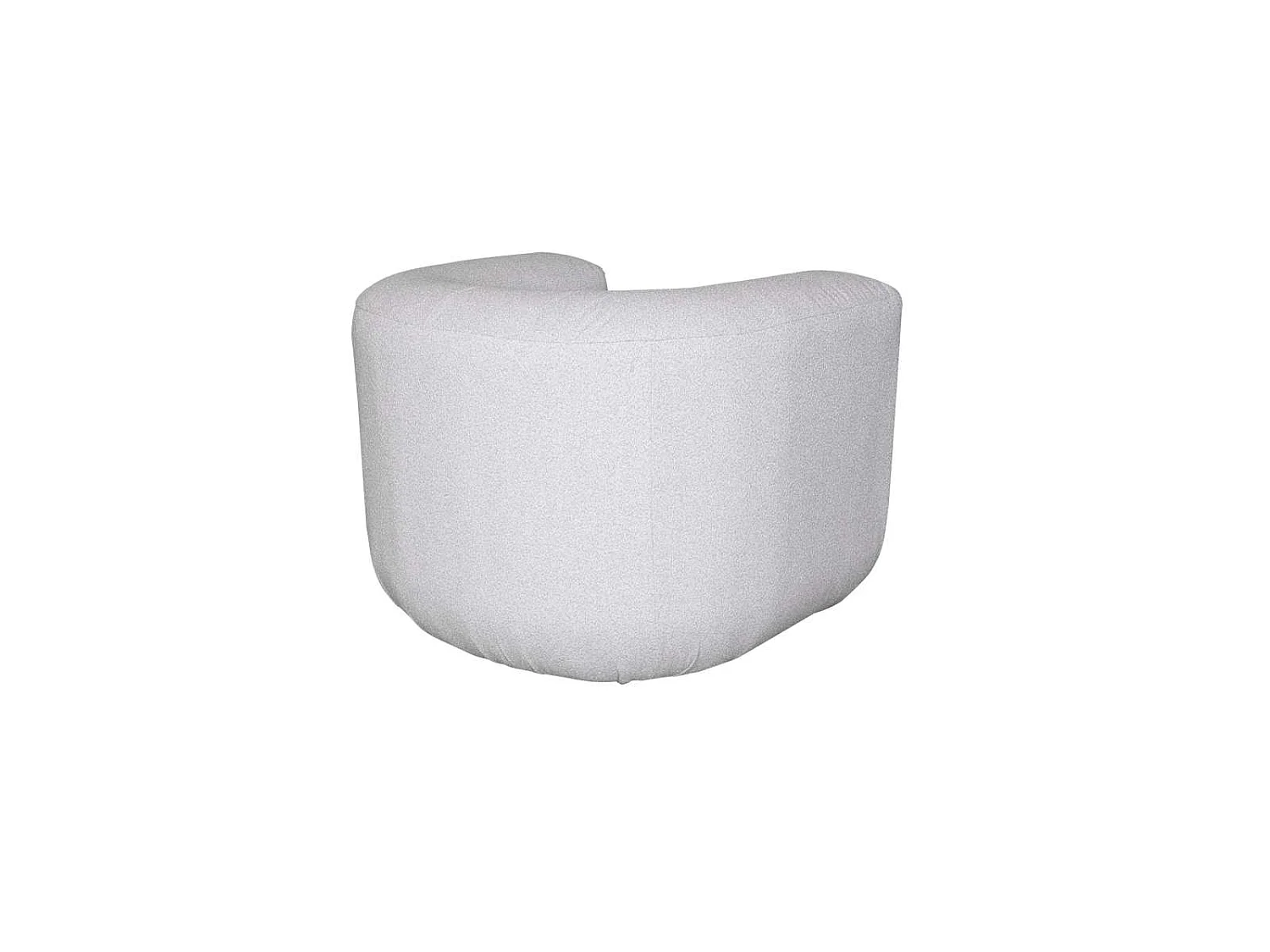 Fotel 100x75x85 cm jasnoszary nua