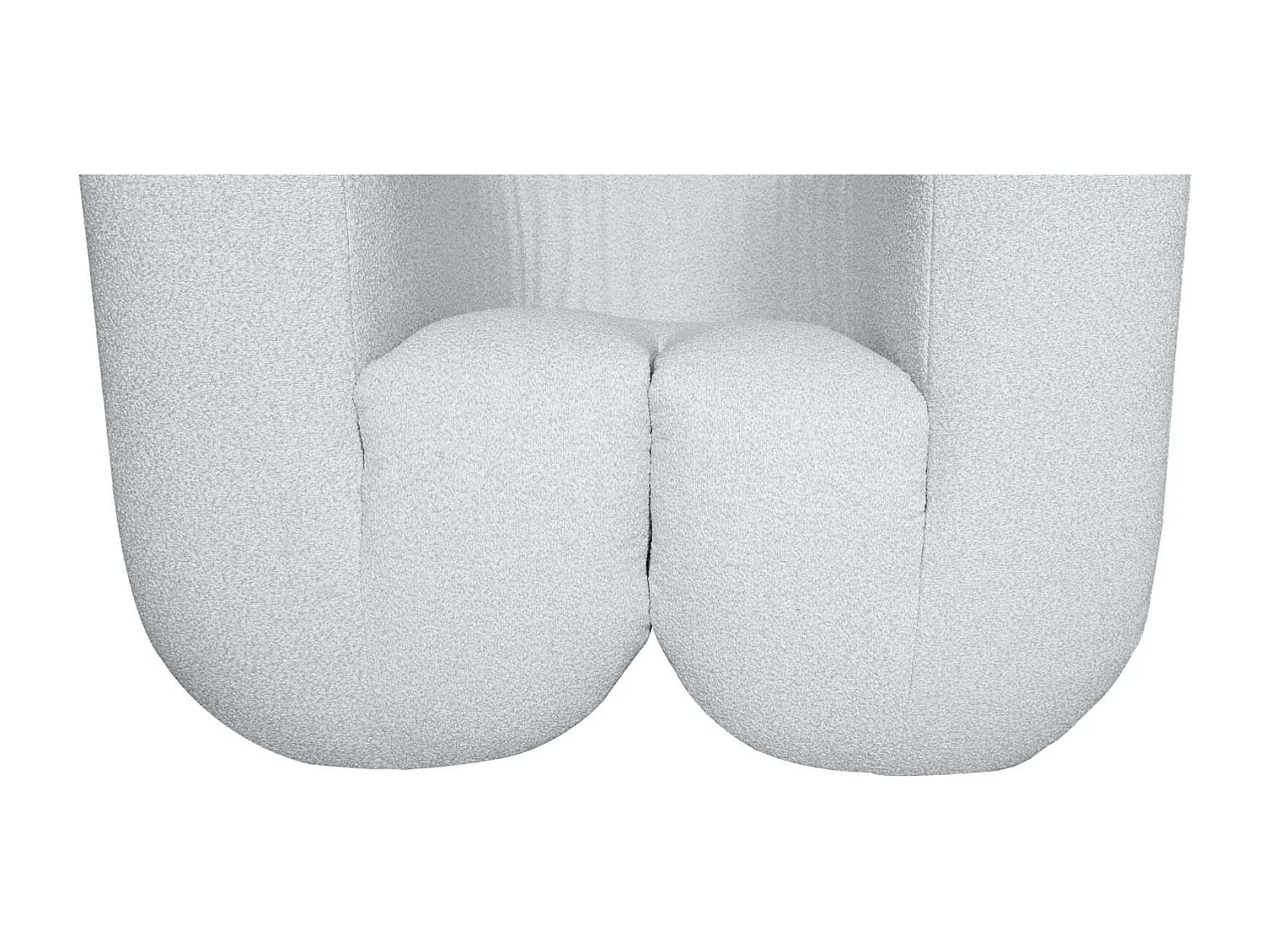 Fotel 100x75x85 cm jasnoszary nua