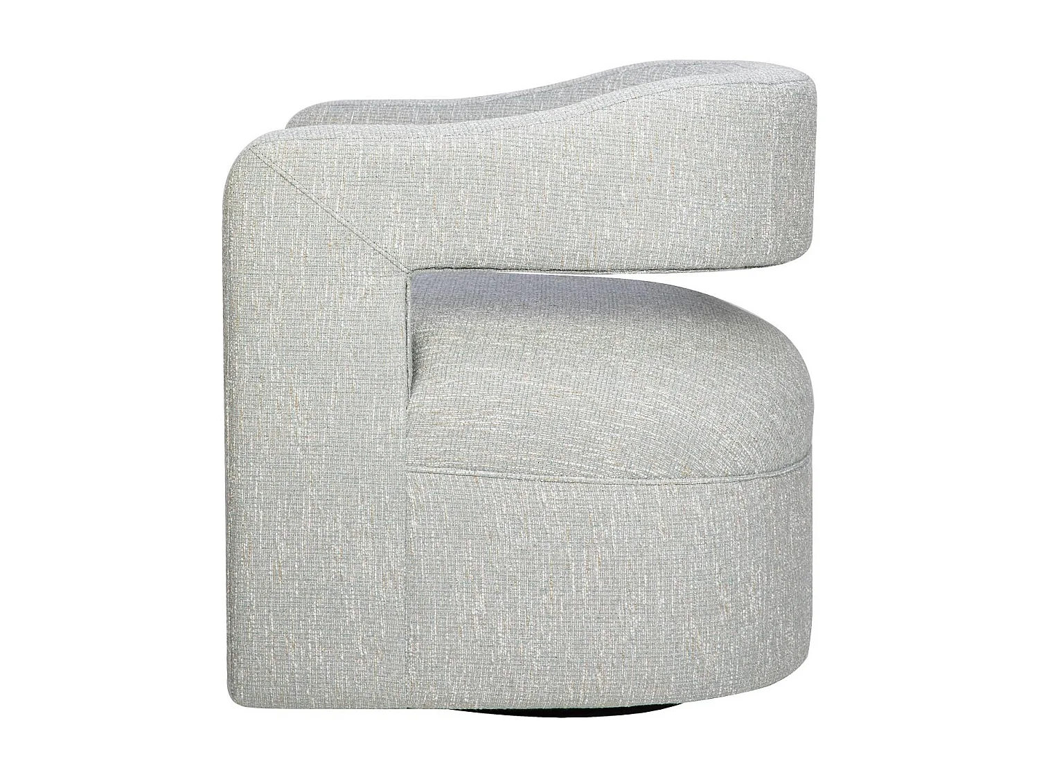 Fauteuil 73,5x82,5x76 cm Gris clair Leith LET73G