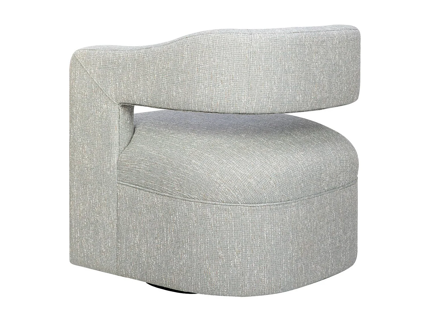 Fauteuil 73,5x82,5x76 cm Gris clair Leith LET73G