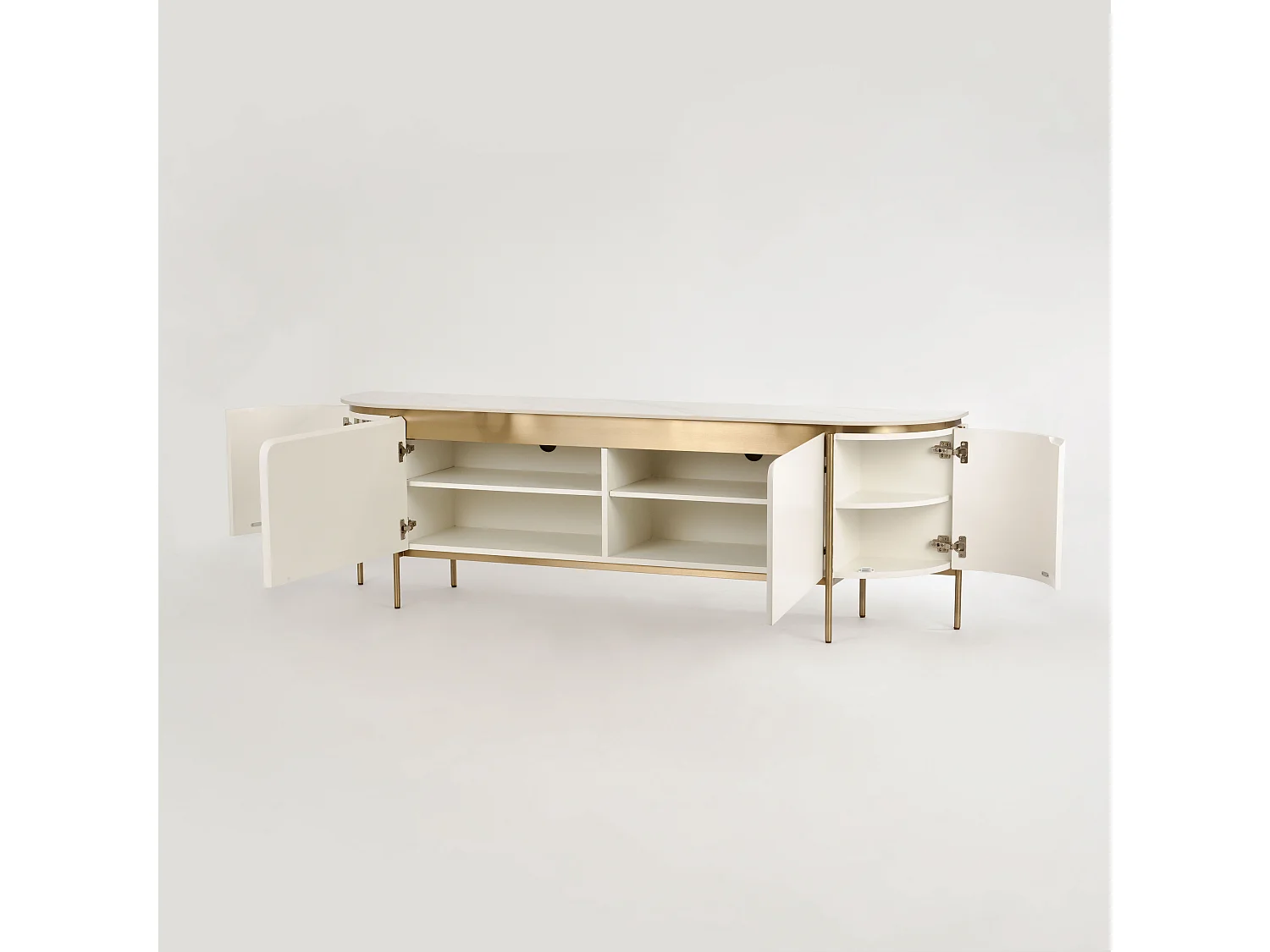 Cómoda 200x60x40 cm branco ecru estiloso ST120