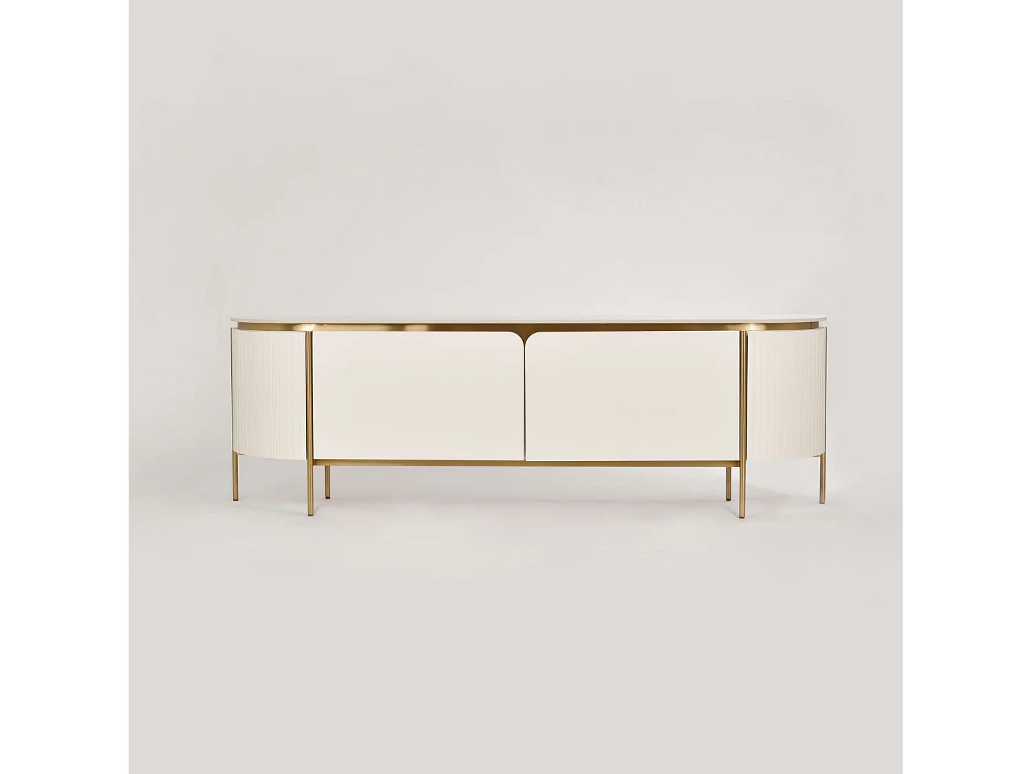 Chest of drawers 200x60x40 cm white ecru stilig ST120