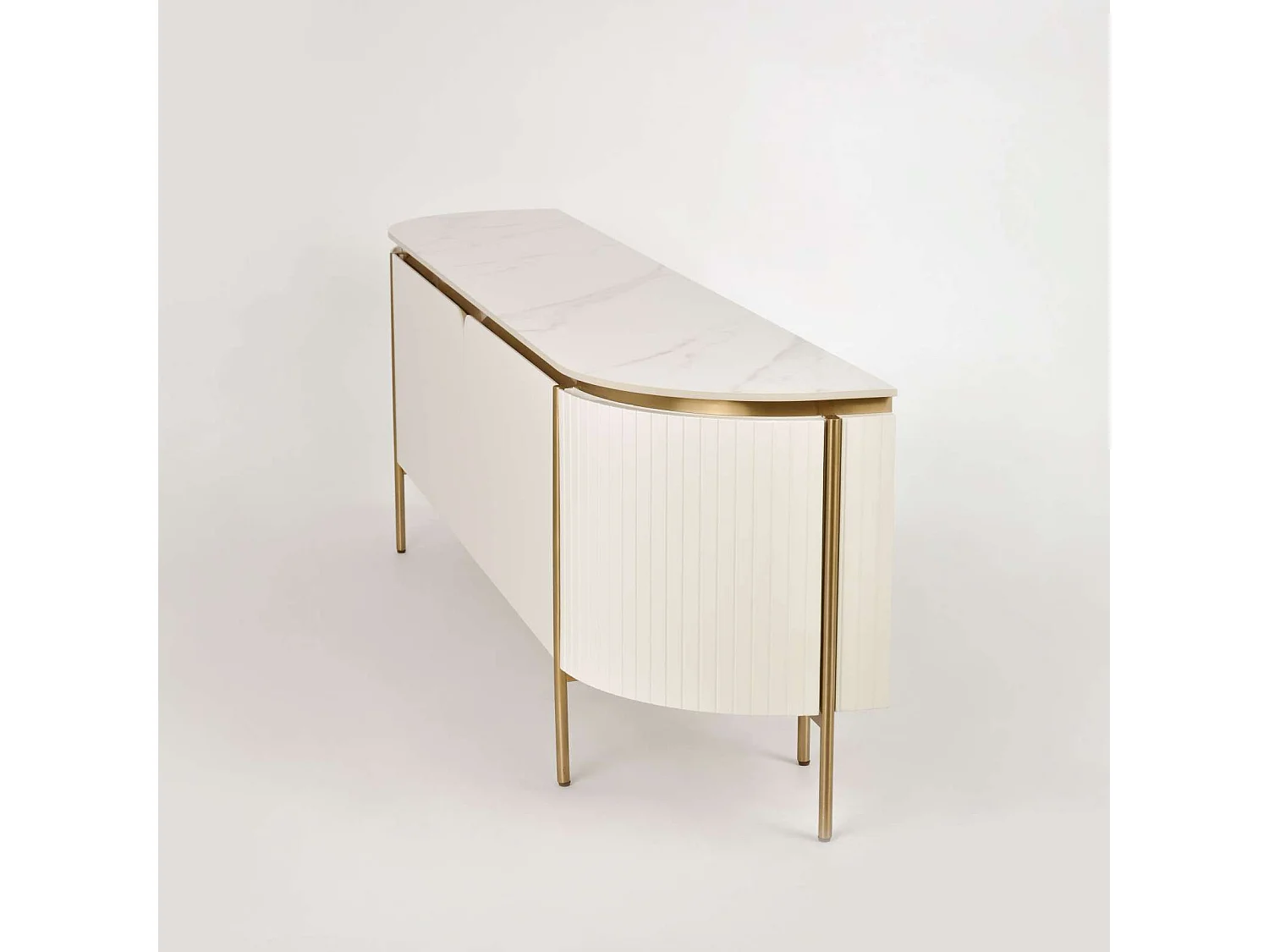 Chest of drawers 200x60x40 cm white ecru stilig ST120