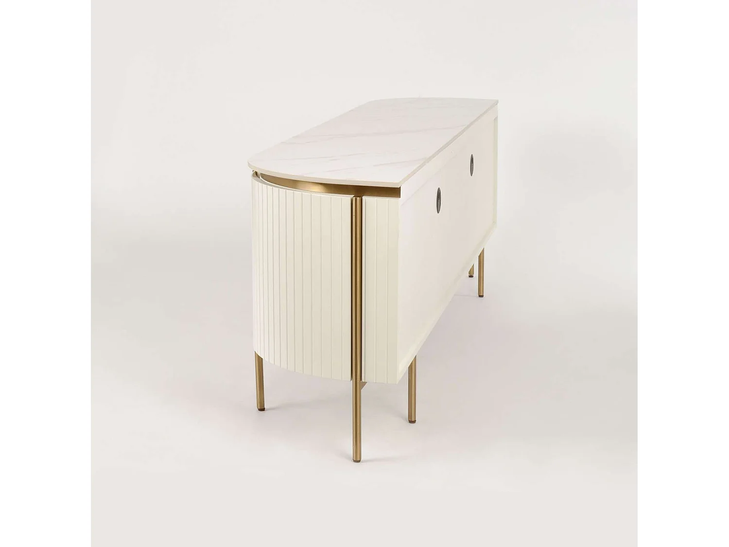 Chest of drawers 200x60x40 cm white ecru stilig ST120