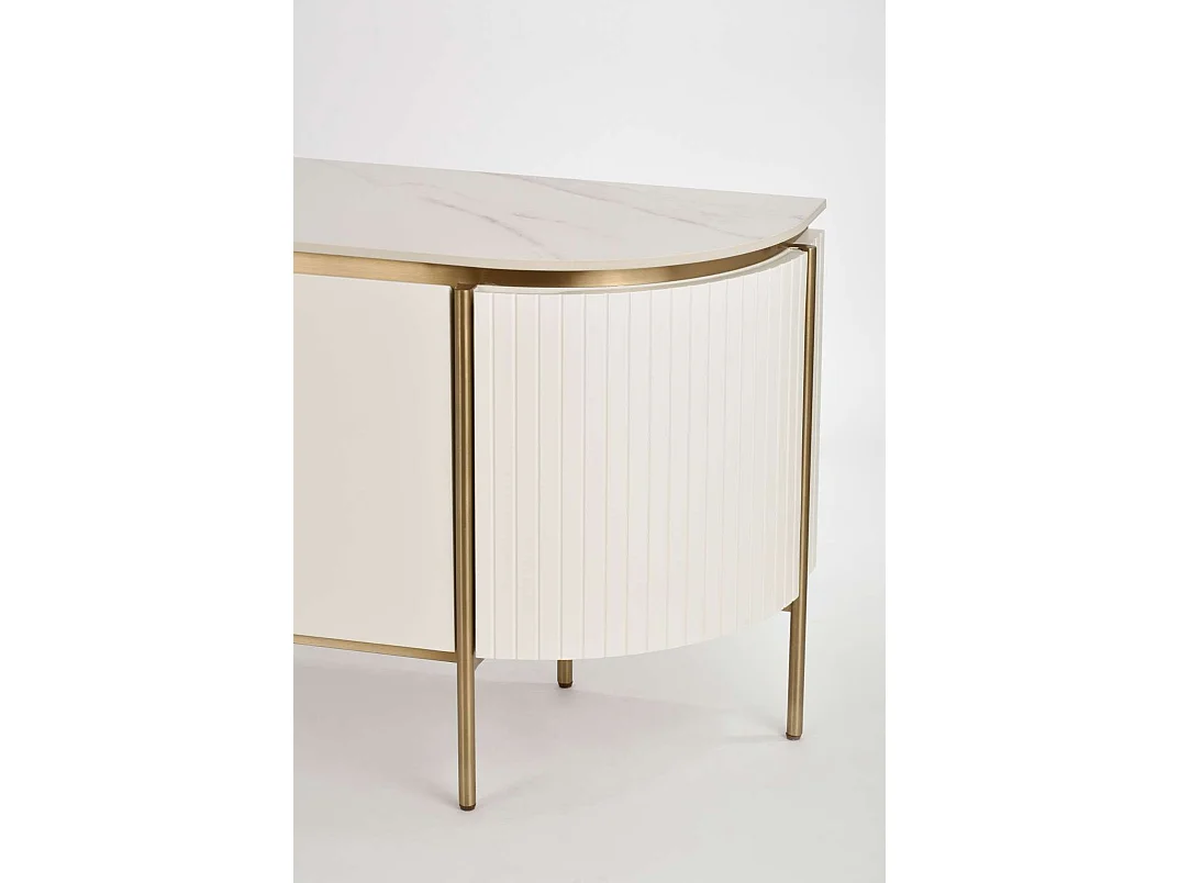 Chest of drawers 200x60x40 cm white ecru stilig ST120