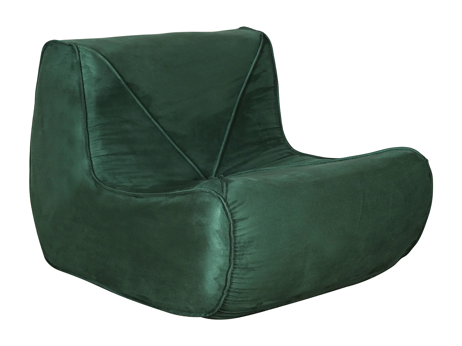 Fauteuil avec repose-pieds 86x102x70 cm vert nua n24-15